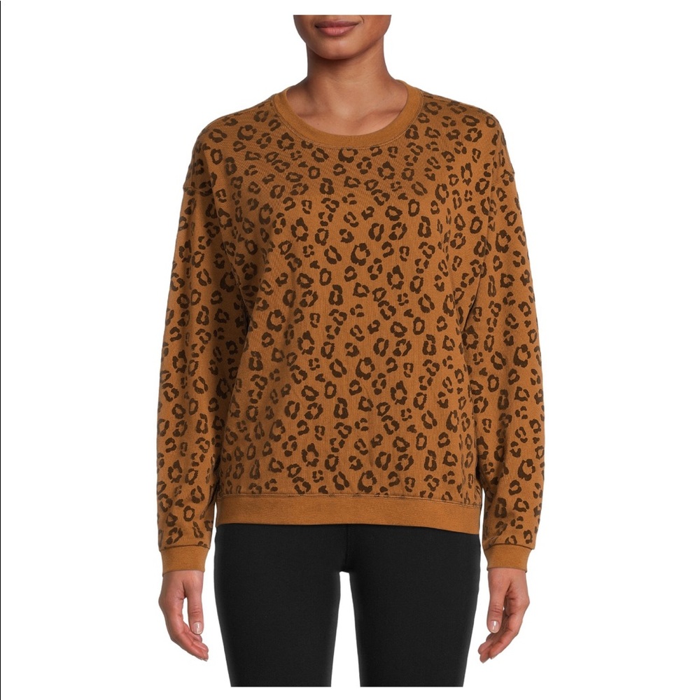 animal-print sweatshirt